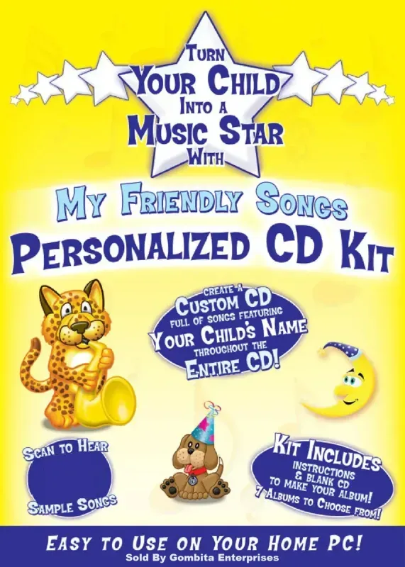 Friendly Songs Personalized CD Kit By Mail