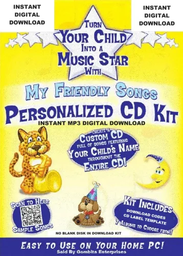 1Kit - Friendly Songs Personalized Instant Download MP3 Kit  - 02