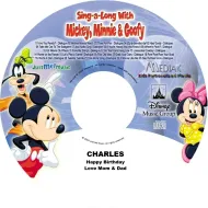 Sing-A-Long with Mickey, Mini and Goofy Name Personalized CD