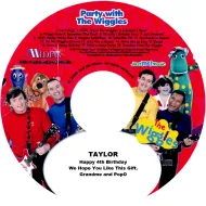 Party With The Wiggles Name Oersonalized CD