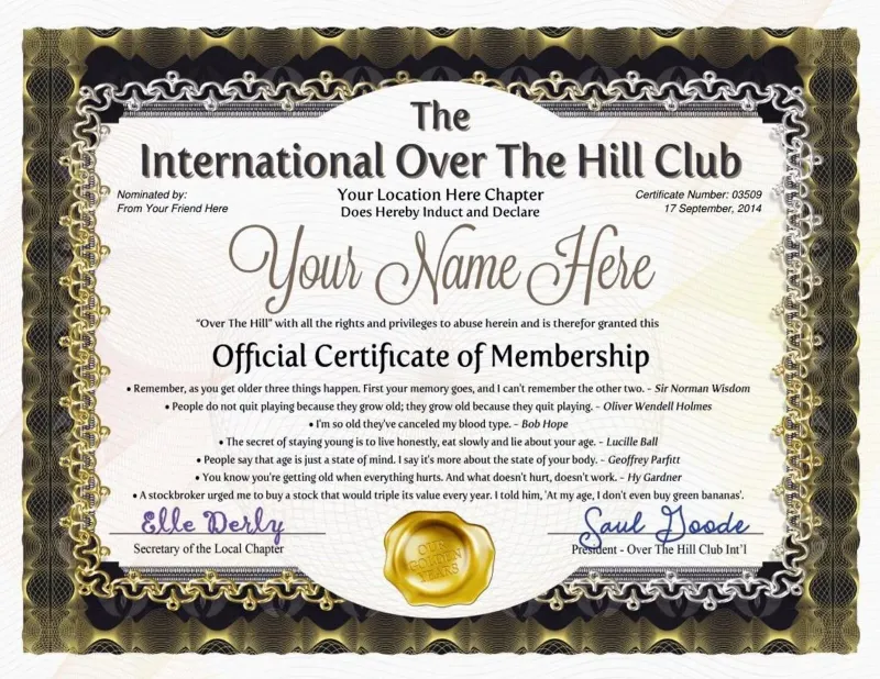 Over The Hill - Old Farts Club