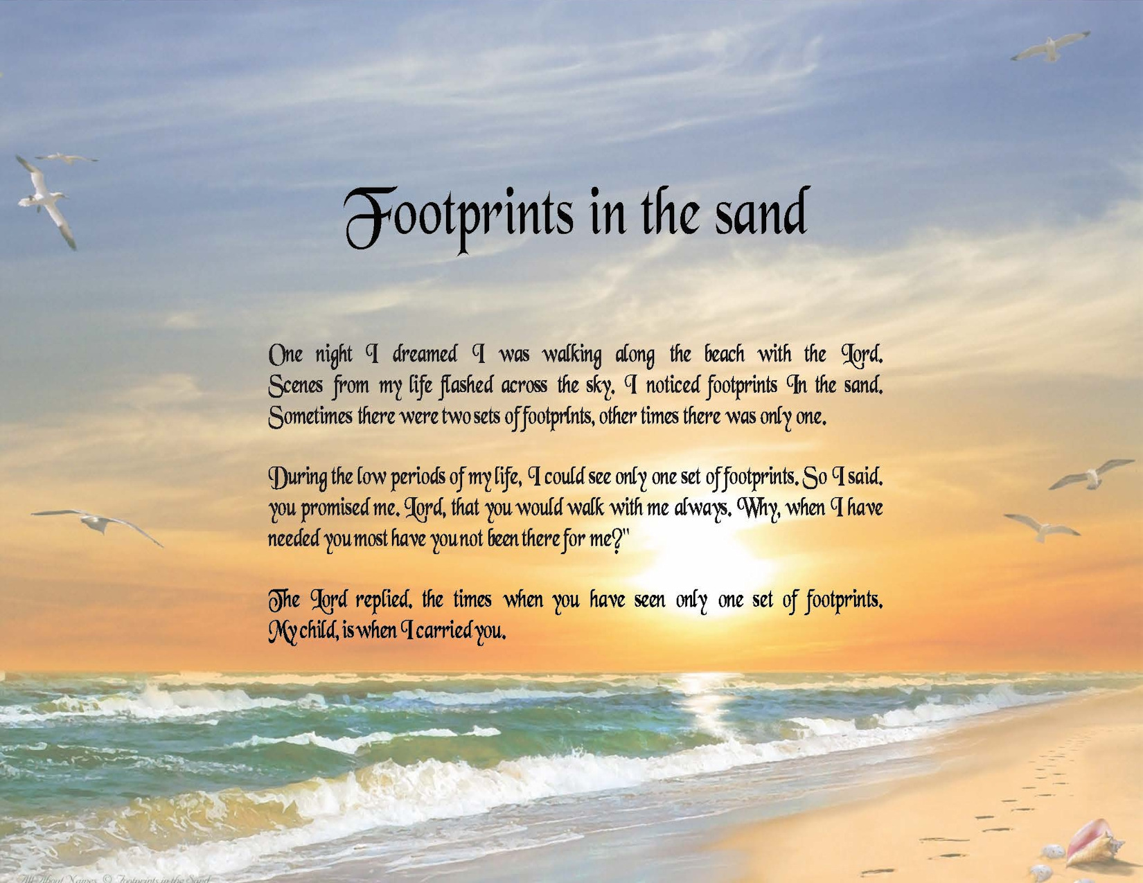 Footstep in the sand